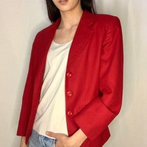 Vintage Red Blazer